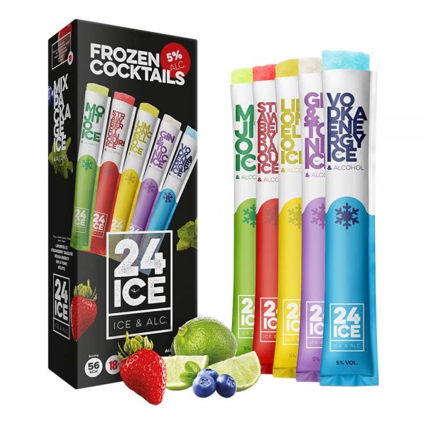24 ICE FROZEN COCKTAIL MIX PACKAGE 5% Vol.